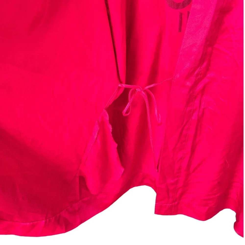 Victoria's Secret Fashion Show Robe NYC 2011 Pink Satin Angel Rhinestone CoverUp